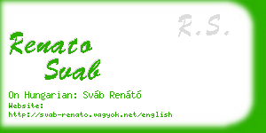 renato svab business card